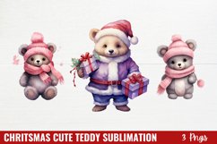 Christmas Cute Teddy Sublimation clipart Product Image 1