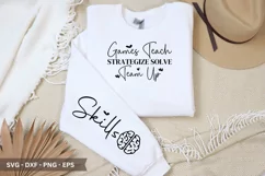 Games Teach Strategize SVG - Video Game T-Shirt Design Product Image 1