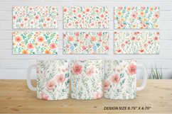 Mug sublimation design with Floral Watercolor Product Image 2
