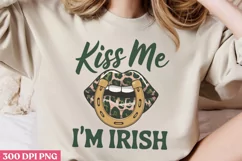 Kiss Me I'm Irish PNG, St Patricks Day Sublimation PNG Product Image 2