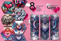 Valentine Inscription | 8 love Skinny tumbler designs Product Image 1