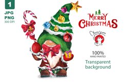 Christmas tree gnome with gifts. Product Image 1