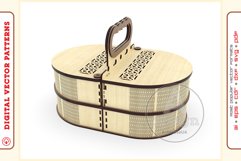 Box Organizer v16 - laser cut file - Glowforge ready SVG Product Image 1