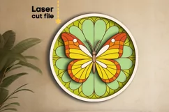 Butterfly Mosaic Painting SVG laser cut file for Glowforge Product Image 1