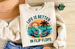 Life is better in flip flops svg | Svg Cut Files | Shirt Svg Product Image 2