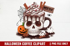 Halloween Coffee Clipart Sublimation Bundle Product Image 2