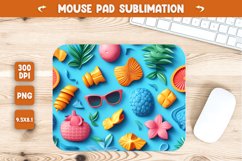 3D Fruits and leaves elements mouse pad sublimation Product Image 1