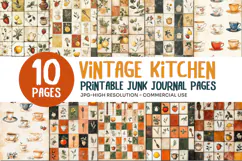 Vintage Kitchen Junk Journal Pages Product Image 1