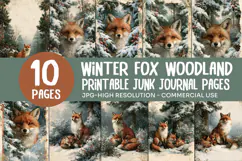 Winter Fox Family Junk Journal Pages Product Image 1