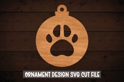 Pet Round Ornament Laser cut SVG, Christmas SVG Product Image 1