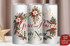 Christmas Memorial 20oz Tumbler Wrap, Christian Christmas Re Product Image 2