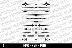 Flourishing decorative elements for retro design. Product Image 1