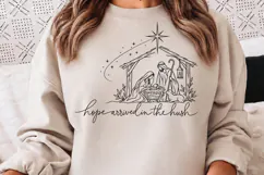 Joy Beneath the Guiding Star PNG, Shepherd and Lamb Christma Product Image 1