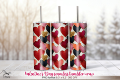 Valentine's Day seamless tumbler wrap Product Image 1