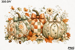 Spooky Season Pumpkin Floral Halloween SVG Product Image 2