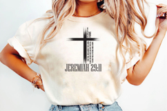 Bible Verse Cross PNG T-Shirt Design Product Image 1