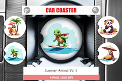 Car Coaster Summer Animals Product Image 1