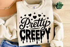 Pretty Creepy Svg | Halloween Svg | Shirt Svg Product Image 2