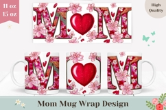 Best Ever Mom Mug Design, Love Mom Sublimation, Love Design Product Image 1