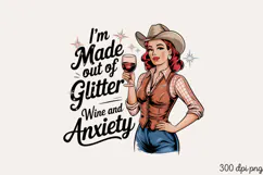 I'm Made out of Glitter Sublimation PNG Product Image 2