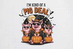 Vintage Halloween Animals Sublimation, I'm kind of a pig Product Image 2