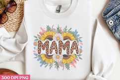 Floral Mama Mom Sublimation PNG Product Image 1