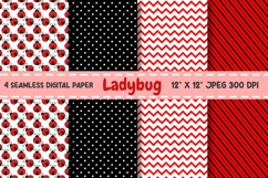 Ladybug Digital Paper, Ladybug seamless pattern. Product Image 1