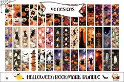 Cartoon Halloween Bookmark Bundle, Magic Bookmark Designs Product Image 1