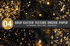 Gold Glitter Texture Digital Paper Product Image 1