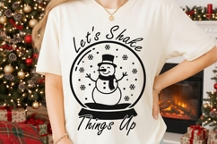 Let's Shake Things Up Svg, Funny Christmas Snowman Svg. Product Image 2