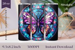 Butterfly Tumbler Wrap Sublimation, Butterfly Sublimation Product Image 1