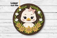 Duck SVG laser cut file for Glowforge Product Image 1