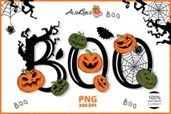 Team Boo with Pumpkins, Sublimation for Halloween, Halloween Product Image 1