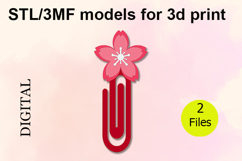 Paper Clips, Sakura STL/3MF files for 3D Printing Product Image 1