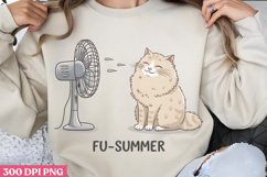 Fu summer PNG, Funny Cat Lover Sublimat Product Image 2