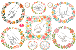 Boho Floral Mom Child PNG, Mother's Day PNG, Floral Mom PNG Product Image 2