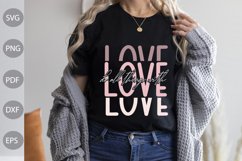 Do All Things With Love SVG Design / Love Quote SVG Cut Product Image 1