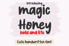Magic Honey Font, Bold and Lite, Cute Handwritten Typeface Product Image 1