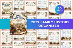 2027 Family History Organizer Kdp interiors Product Image 1