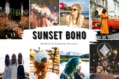 10 Sunset Boho Mobile Lightroom Presets Product Image 1