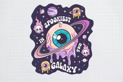 Pink Halloween Spookiest in the galaxy1 PNG Sublimation Product Image 2