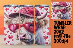 Sweet Cow Heart Tumbler Wrap, Love Product Image 1