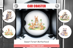 Sweet Forest Motherhood Car Coaster Product Image 1