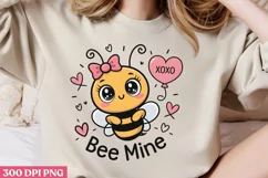 Bee mine PNG, Cozy Valentine Sublimation PNG Product Image 2