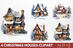 Christmas Houseplants Clipart PNG Product Image 1