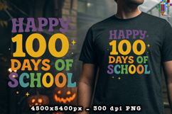 Happy 100 Days of School Sublimation PNG Product Image 2