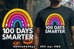 100 Days Smarter Rainbow PNG Product Image 2