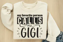 My favorite person calls me gigi SVG Product Image 1