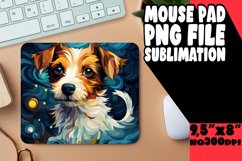 Abstract Dog Painting Mouse Pad - Sublimation PNG Product Image 1