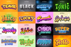 Editable Text Effects Bundle for Illustrator. Vector files Product Image 2